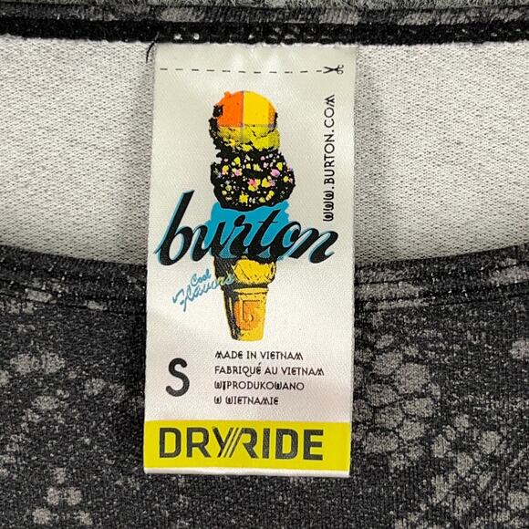 Burton Shirt Womens Small Gray Dry Ride Baselayer Snowboarding Snow - Picture 3 of 10